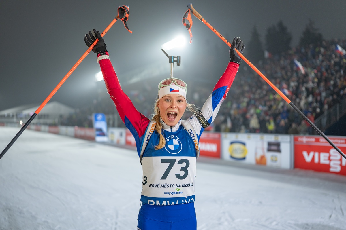 Ilona Plecháčová, vytrvalostní závod žen na SP v biatlonu v Novém Městě na Moravě 2026